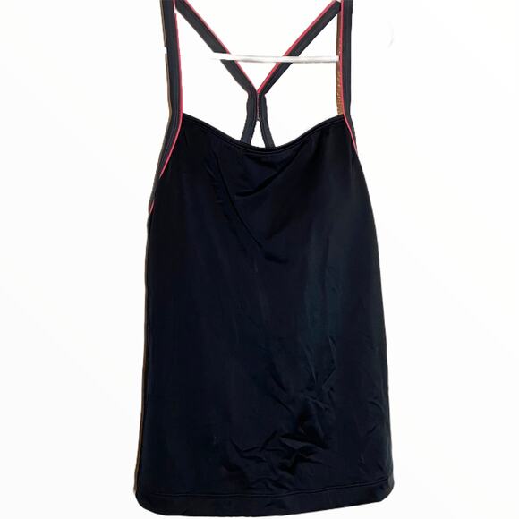 L.L. Bean Tankini Sunblock UPF 50+ Lycra Xtra Life Racerback Black 12R NWT - Picture 1 of 4